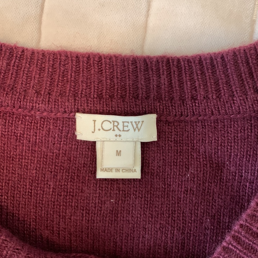 Burgundy JCREW Sweater - Picture 3 of 4
